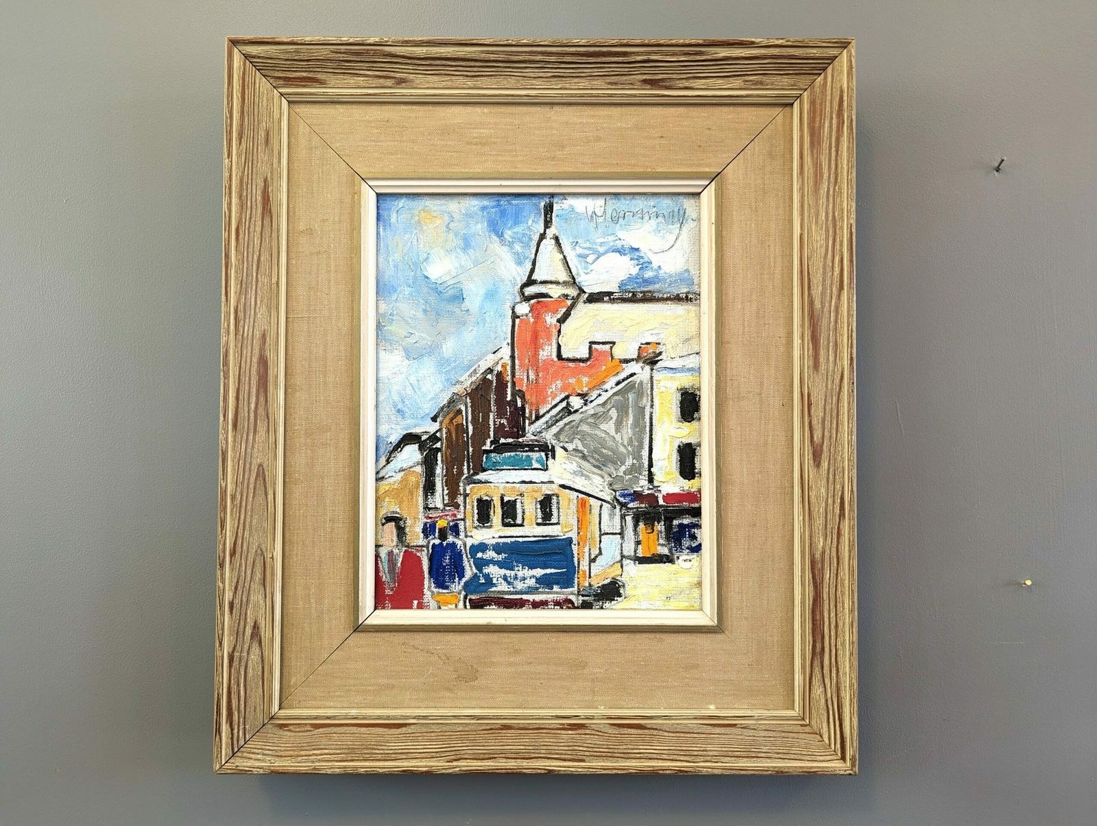 The Tram Oil Painting, Modernist