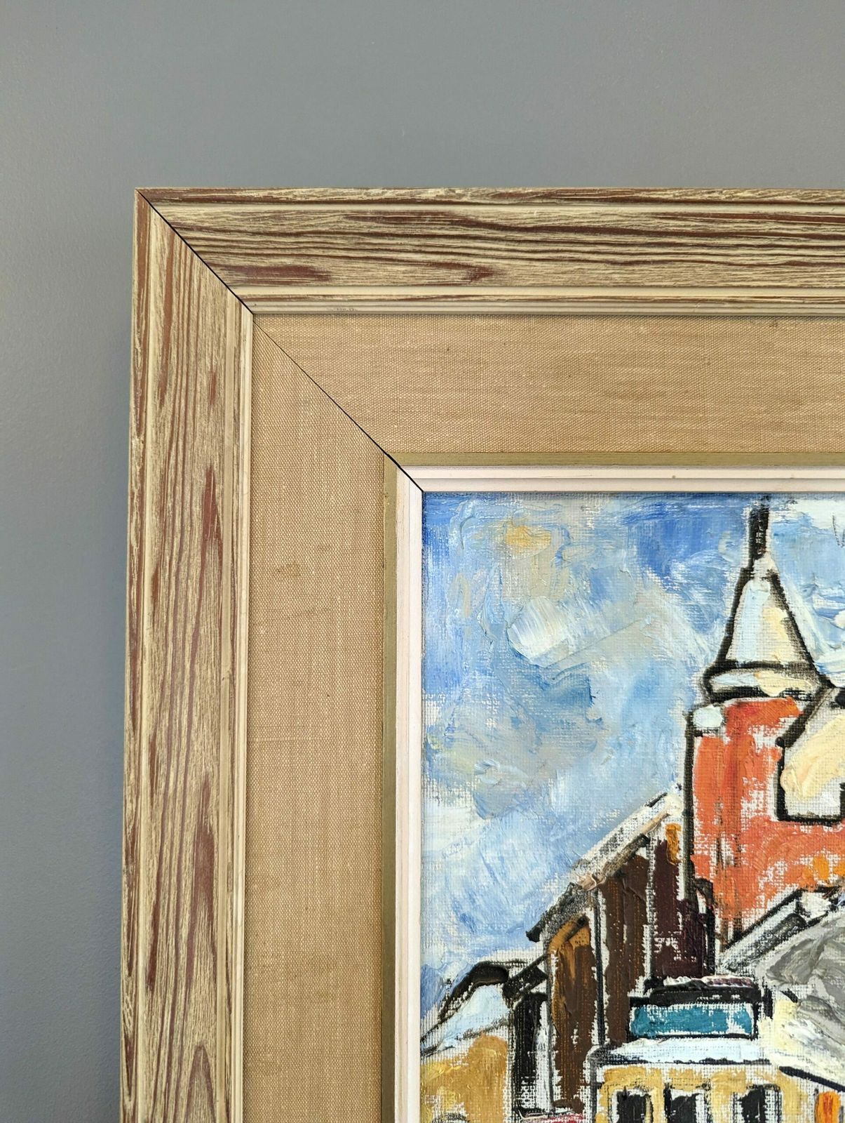 The Tram Oil Painting, Modernist photo 688.0