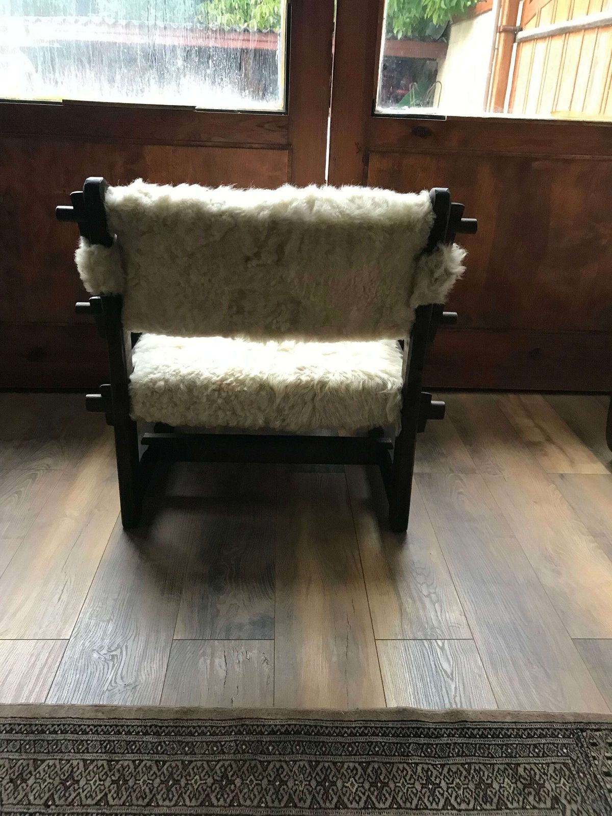 Mid Century Armchairs In Lambs Wool, Set Of 2 By Szedleczky photo vintage