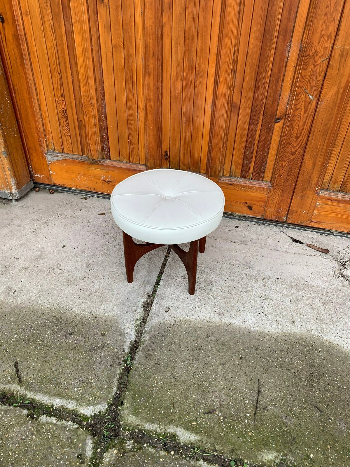 Mid Century Danish Teak Ottoman By Kofod Larsen For G Plan, 1960s photo furniture