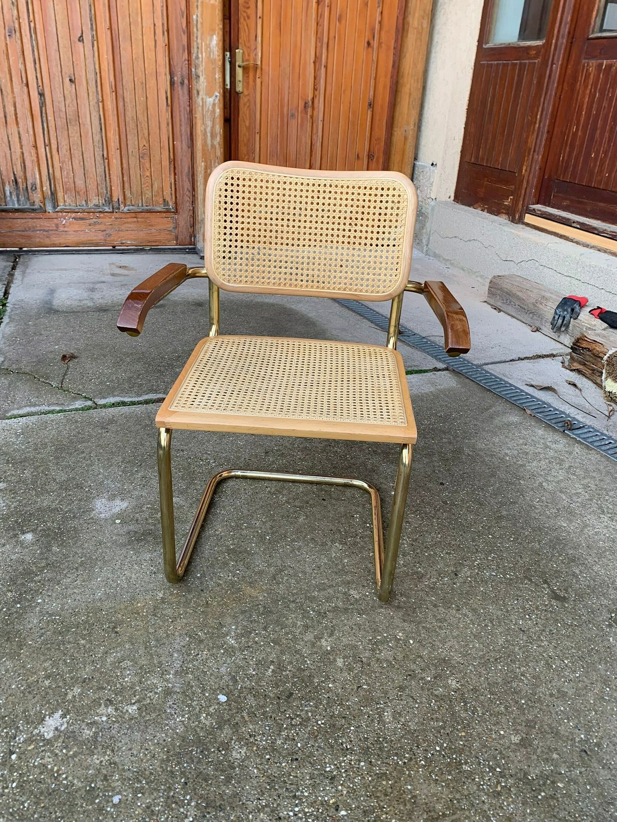 Mid Century Modern Italian Marcel Breuer B64 Cesca Chair, 70s