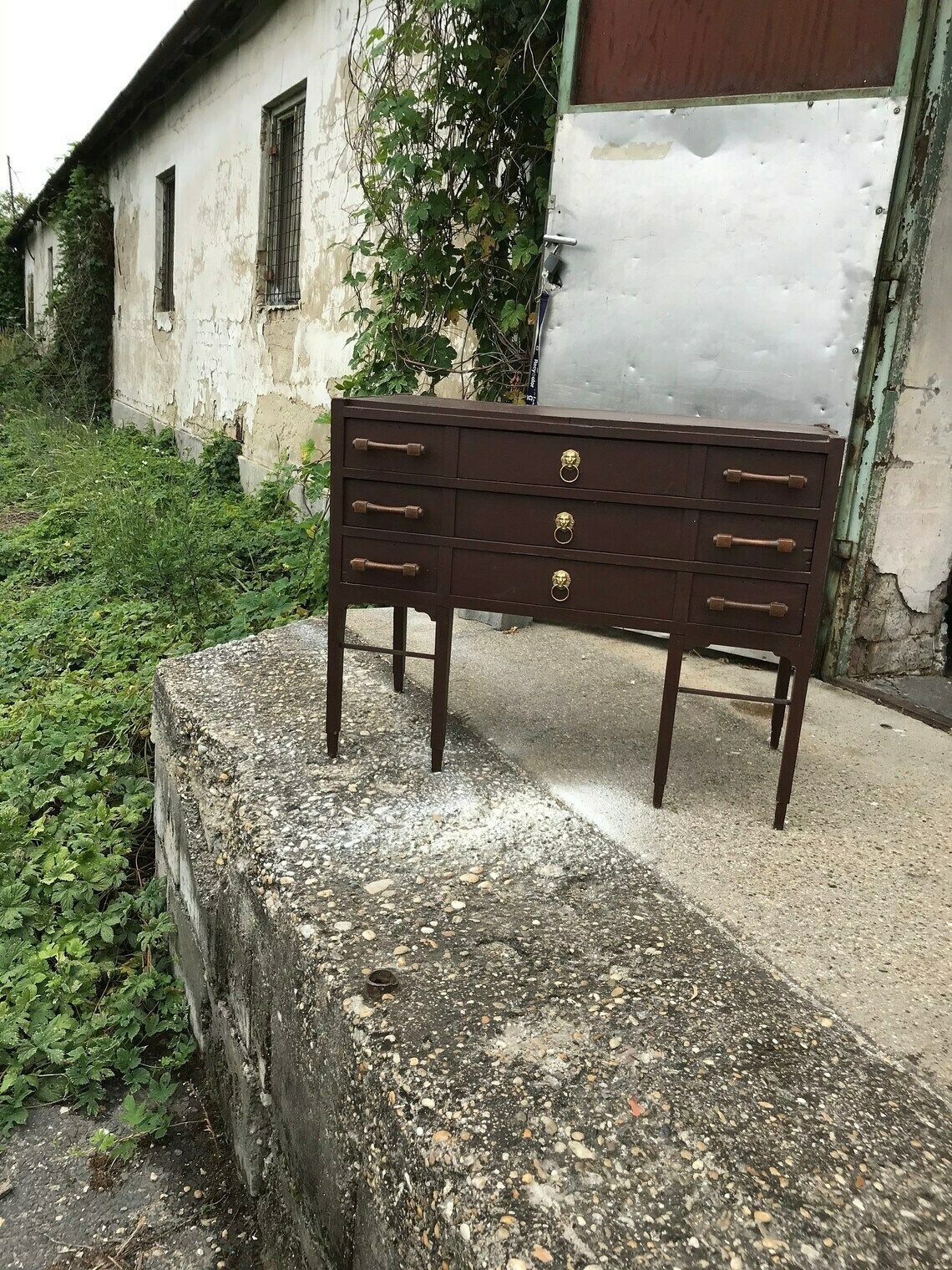 Vintage Brown Chest Of Drawers, 1950s photo vinterior