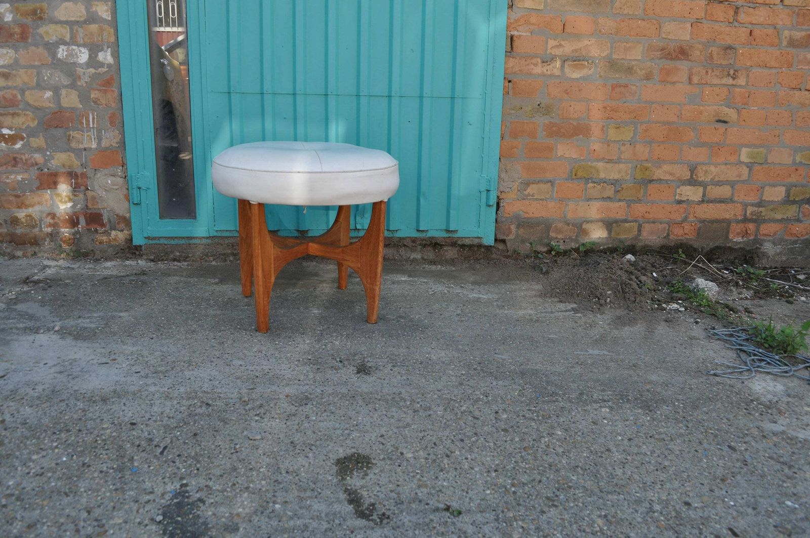 Mid Century Danish Teak Ottoman By Kofod Larsen For G Plan, 1960s photo furniture