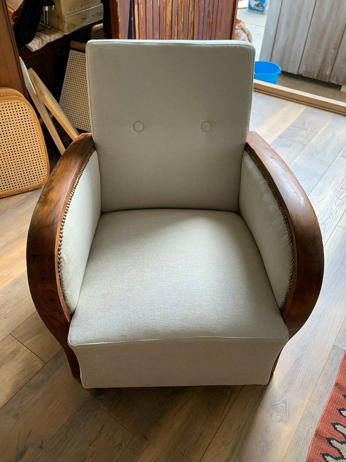 Art Deco Hungarian Armchair, 1930s Restored photo Furniture
