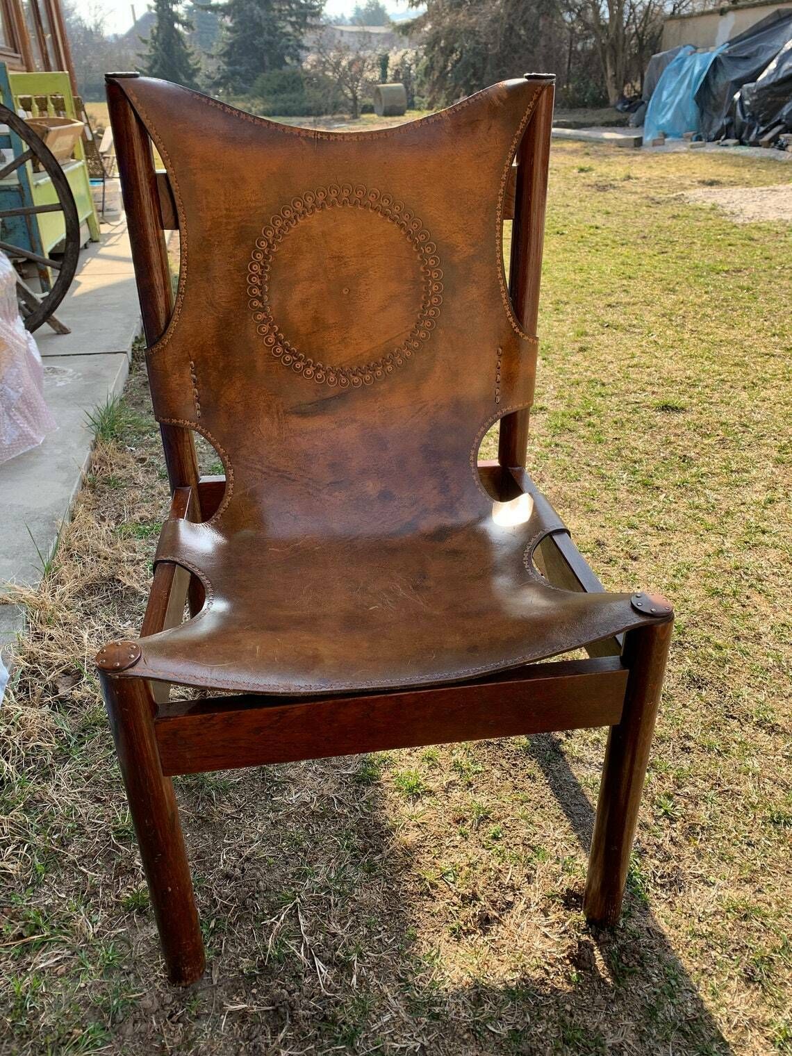 Craftsman Leather Chair From The 70's. photo furniture