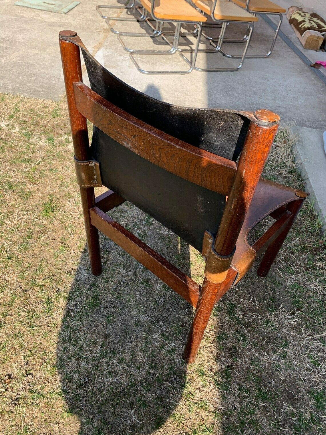 photo for sale Craftsman Leather Chair From The 70's.