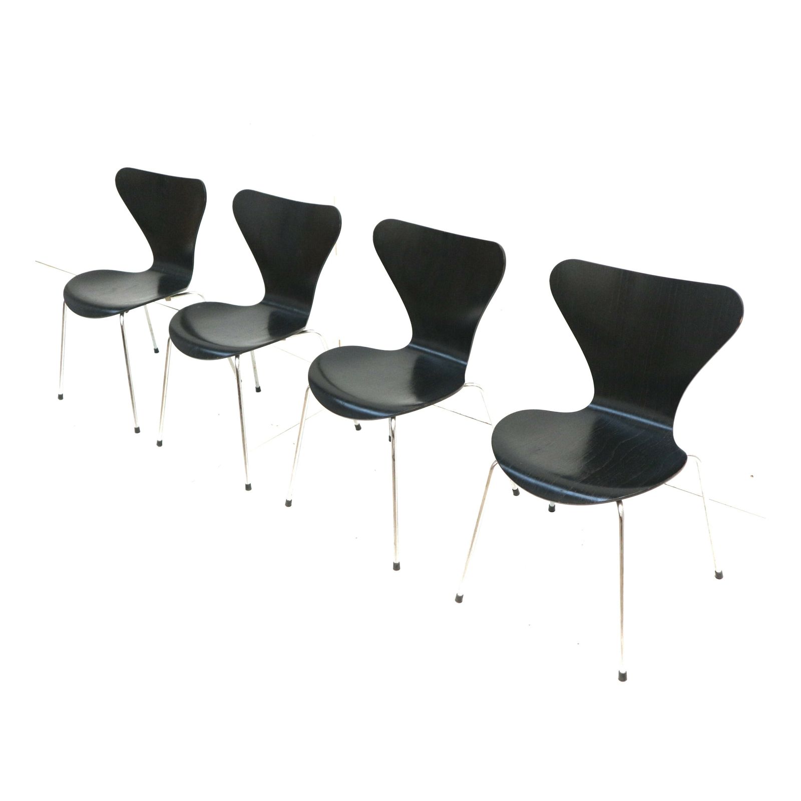 Set Of 4 Butterfly Chairs By Arne Jacobsen For Fritz Hansen photo Furniture