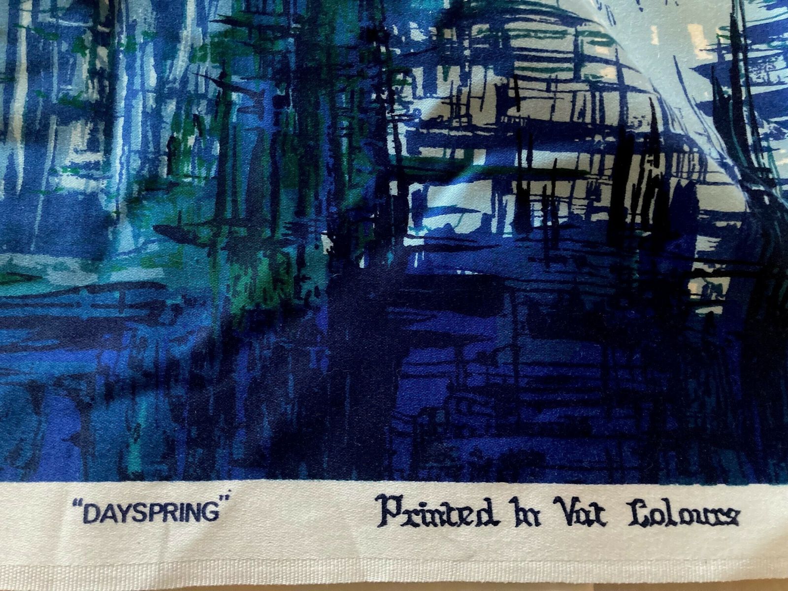Francis Price Fabric1960s Dayspring’. Glazed Cotton.9.1m X120cm.Old Stock.New photo furniture