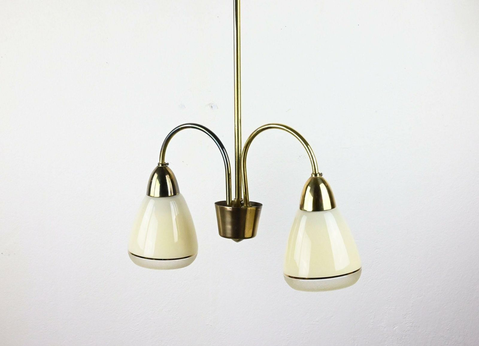 2 Light Mid Century Light, Ceiling Lamp, Mid Century Lamp, Ceiling Light, Pendant Light, Mid Century Modern, Pendant Lighting, Mid Century photo for sale