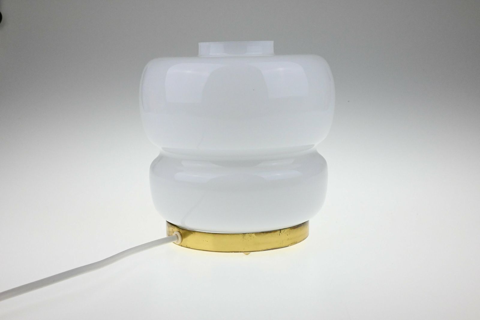Ambient Lamp, Vintage Lamp, Glass Lamp, Ambient Lighting, Bedside Lamp, Table Lamp, Mid Century Lamp, Mid Century Light, Desk Lamp photo for sale