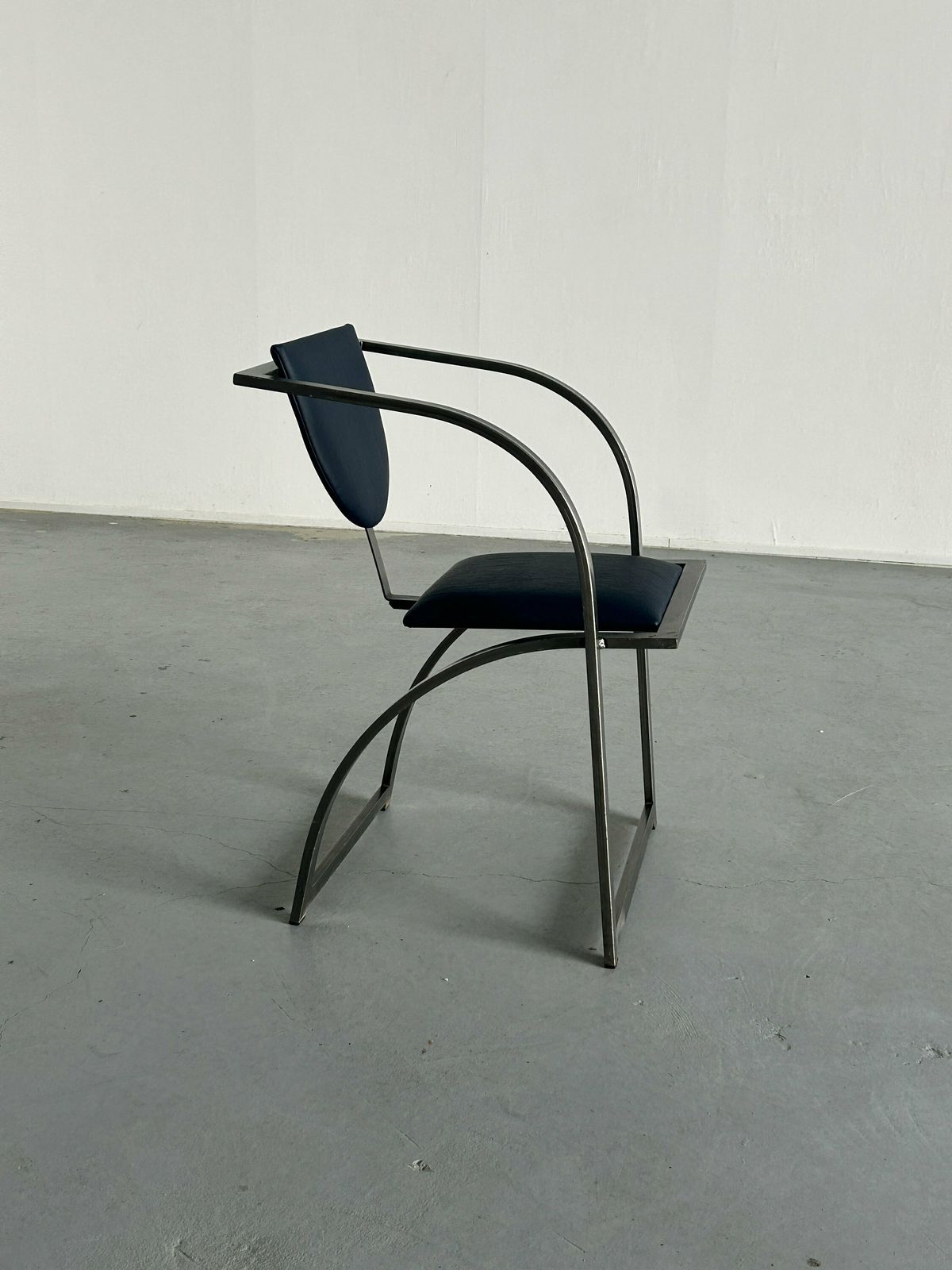 Memphis Design Postmodern Geometrical 'Cosinus' Chair By Karl Friedrich Förster For Kff, 1980s Germany, Industrial Design photo for sale