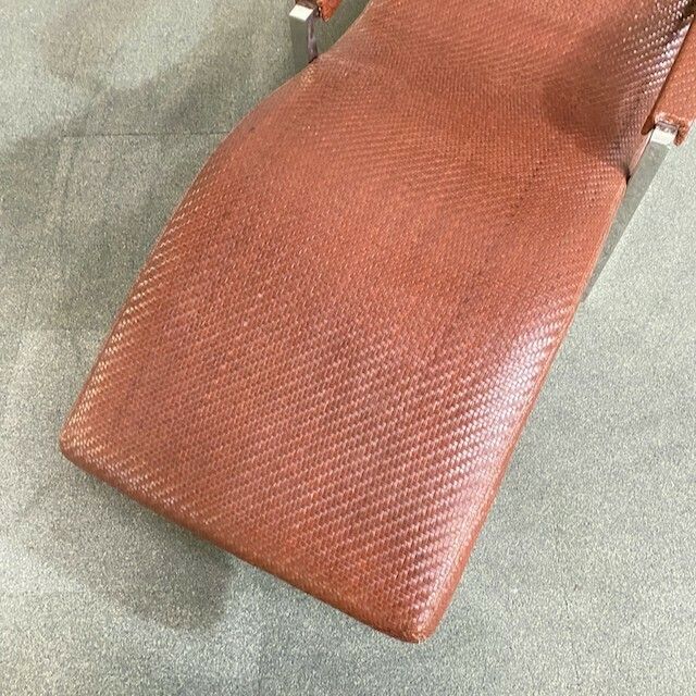 Ralph Lauren Leather & Chrome Lounge Chair   USA 1990's photo for sale