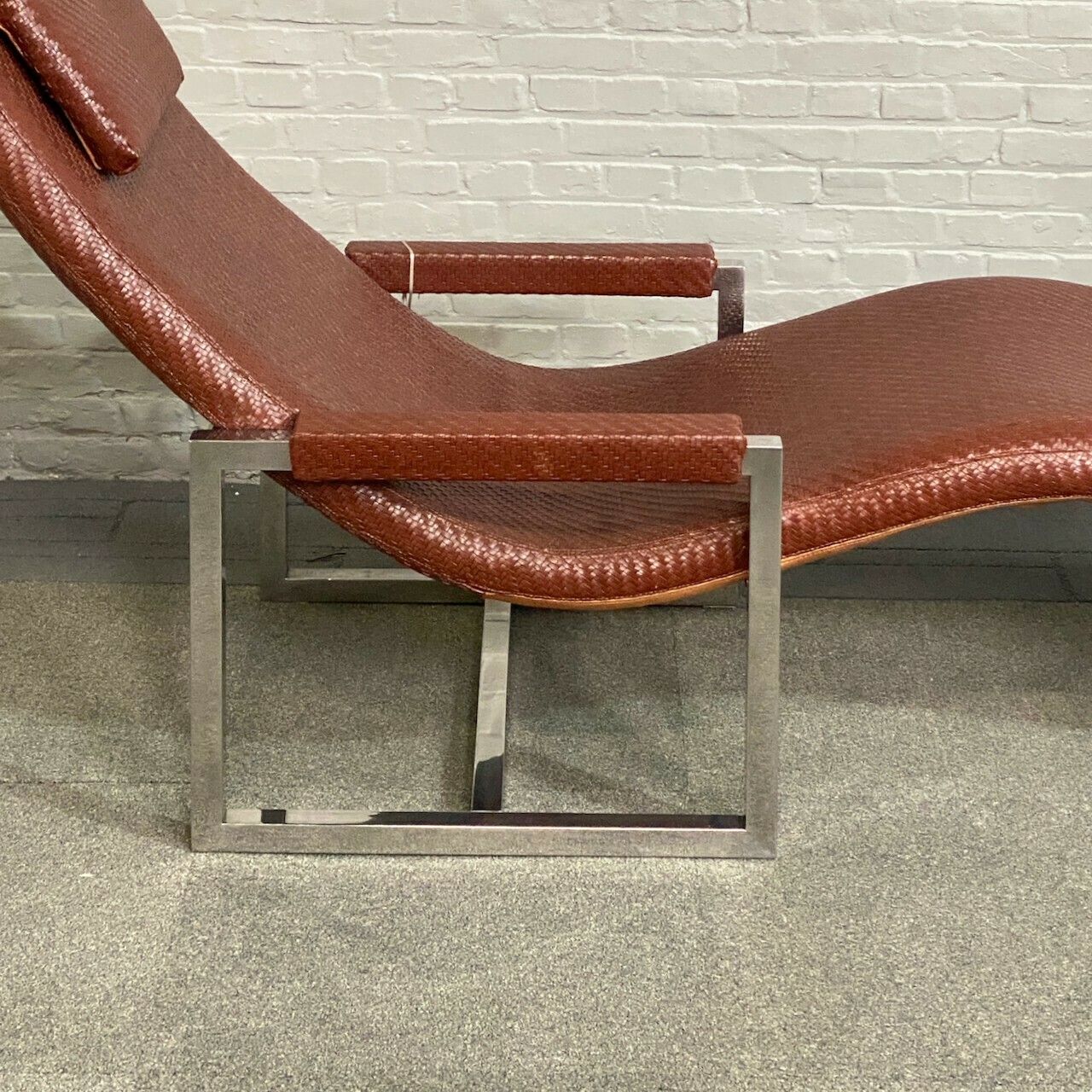 Ralph Lauren Leather & Chrome Lounge Chair   USA Jaren 1990 photo vintage