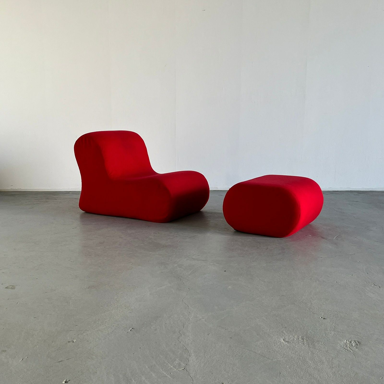 Vintage Italian Mid Century Modern Lounge Set, 'Malitte' Chair Attributed To Roberto Matta For Gavina, 1960s