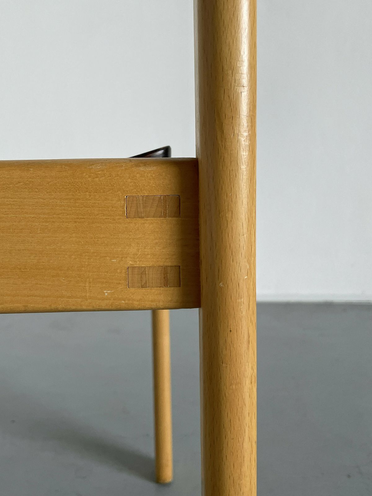 1 Of 8 Mid Century Modern Bentwood Stackable Dining Chairs Or Visitor Chairs In The Style Of Roland Rainer, Beech And Stained Plywood, 1970s photo vintage