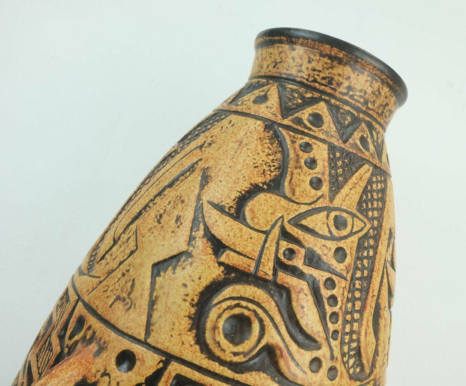 Huge And Rare Mid Century Floor Vase Anubis Jasba Model N 312 11 5 photo buy