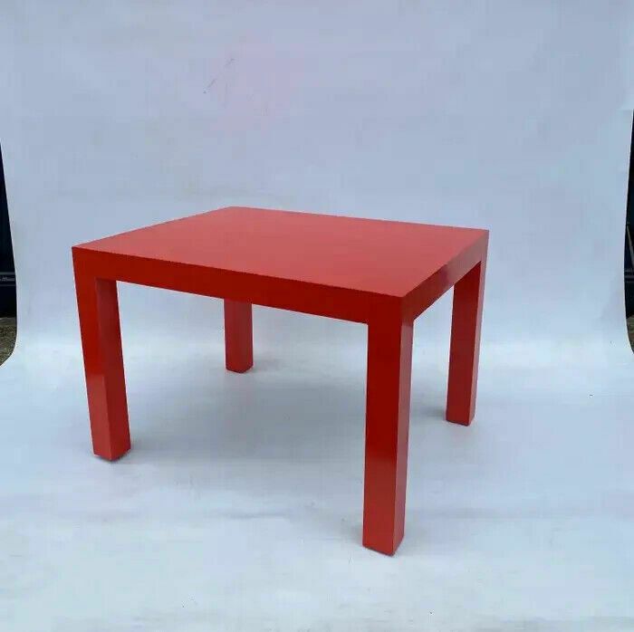 Milo Baughman For Thayer Coggin Formica Red Side Or Coffee Table 1960s Mid Century photo Furniture