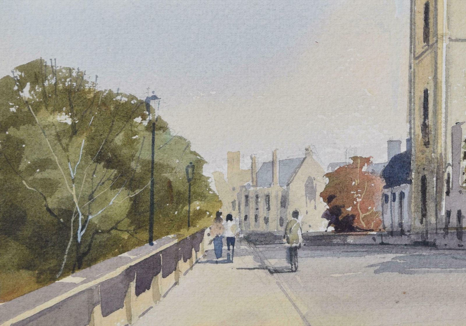 William Barnes Magdalen Tower, Oxford Watercolour By William Barnes photo vinterior