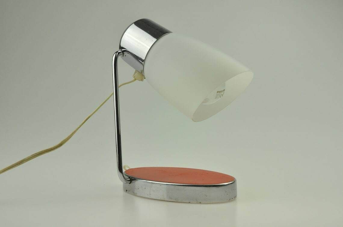 Mid Century Desk Lamp  Table Lamp  Desk Lamp  Bedside Lamp  Mid Cenutry Lamp Chrome Lamp  Table Light  Retro Lighting Art Deco Lamp