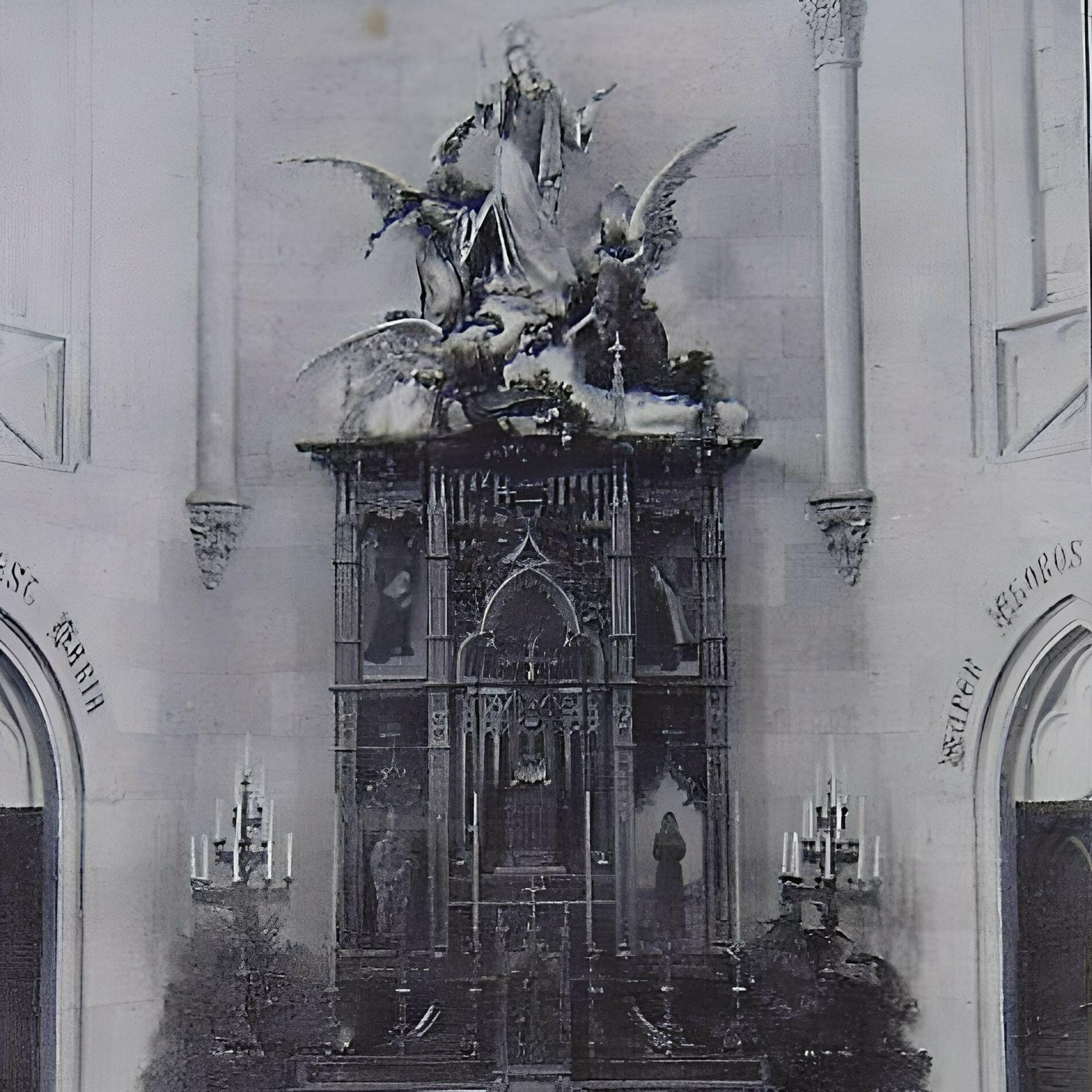 Original Sketch Photograph Of Destroyed Work By Casasola, Signed 1895 photo 402.0