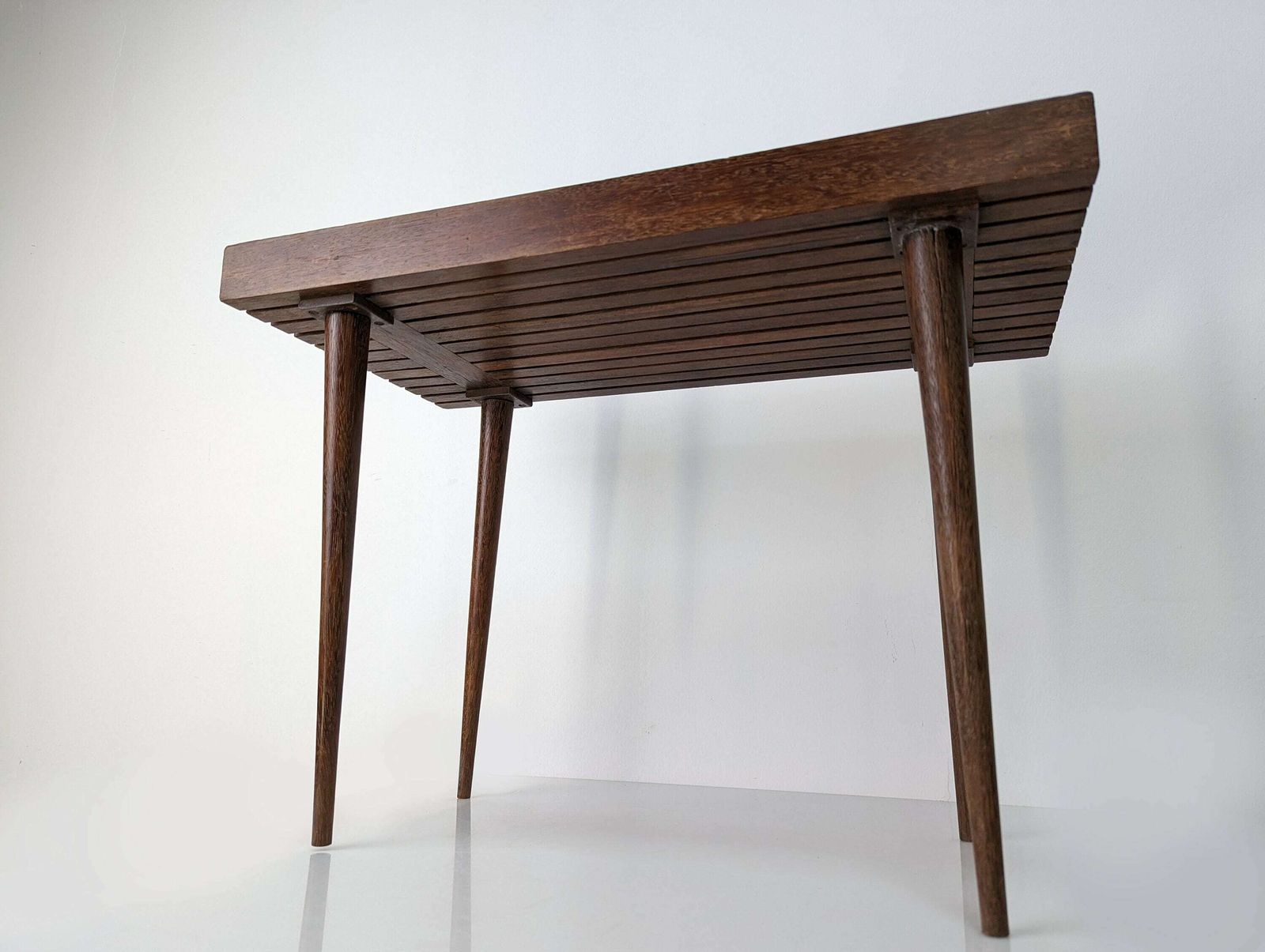 Mel Smilow Style Danish Table With Ceramics, 1960s photo Furniture