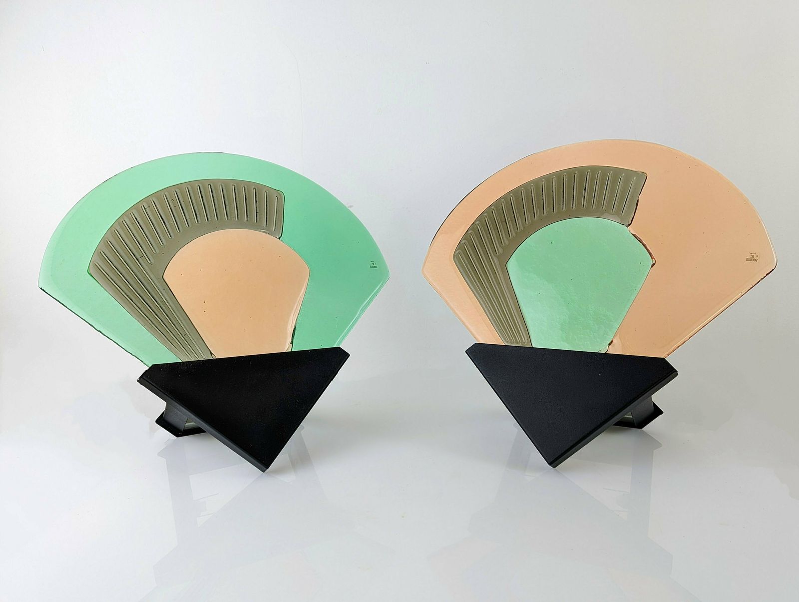 Pair Of Wall Lamps Vetri Murano, Italy, 1980s