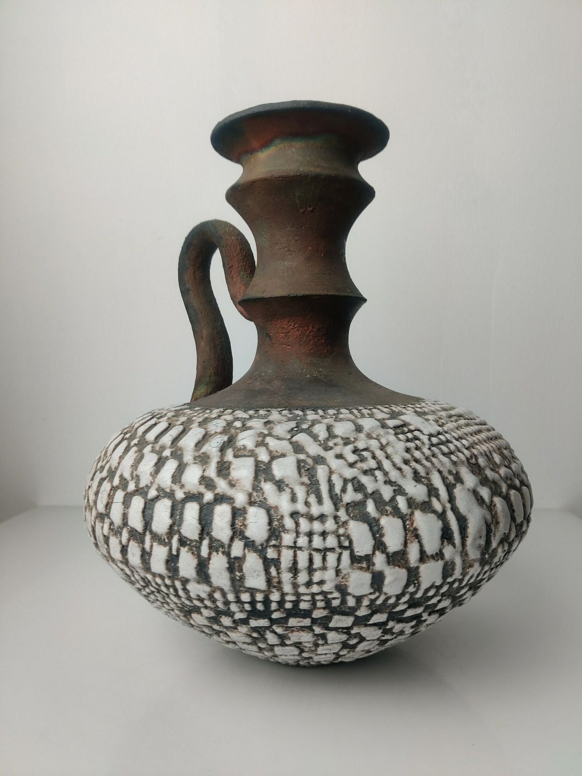 Large Pitcher Vase In Signed Signature Glazed Ceramics photo buy