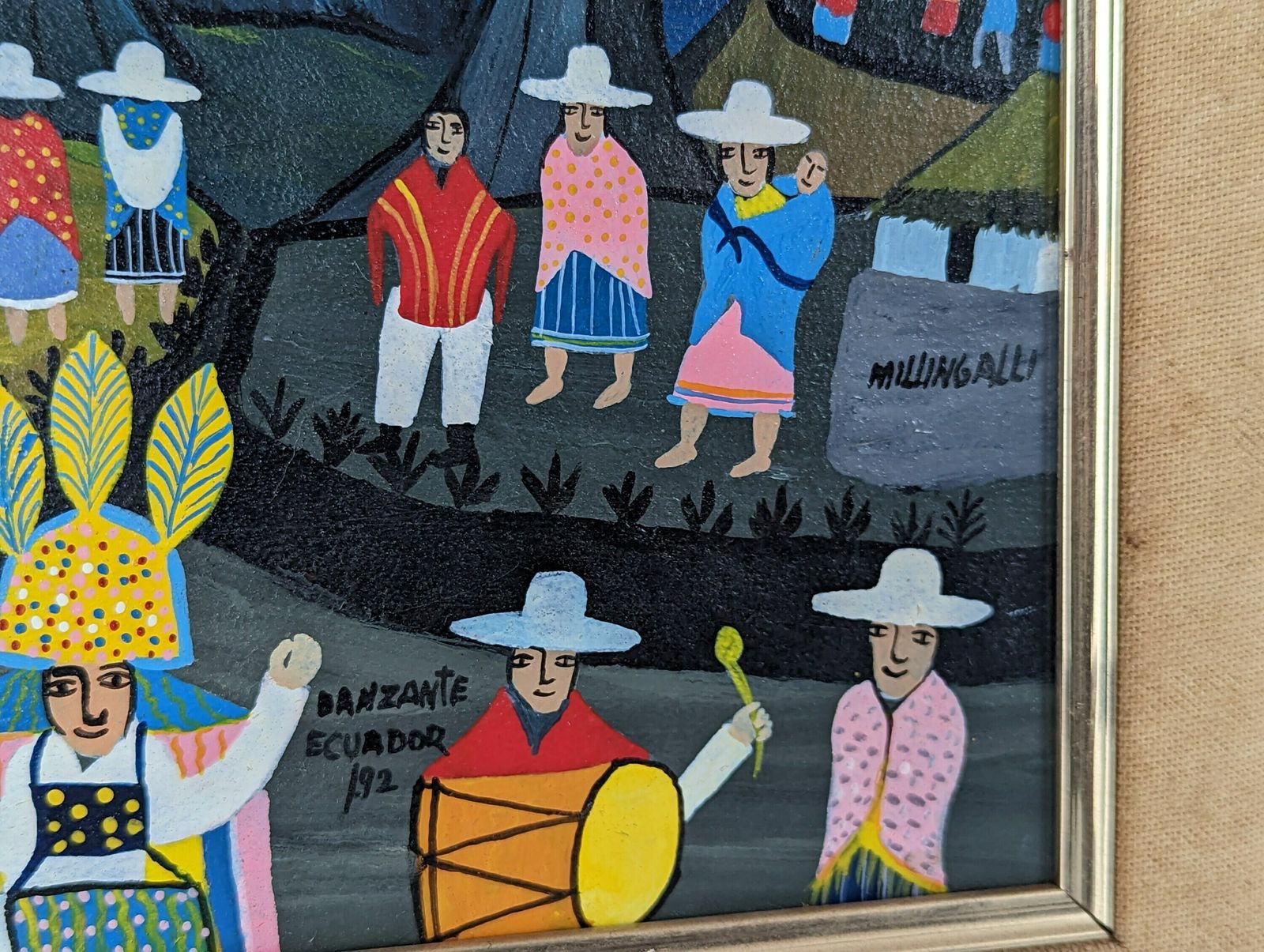 Oil On Skin By Luis Millingalli , Ecuador 1990s photo for sale