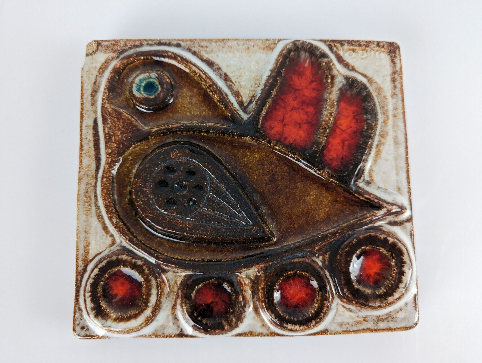 Danish Mid Century Relief Sculpture By Noomi Backhausen For Søholm 1960s photo vinterior
