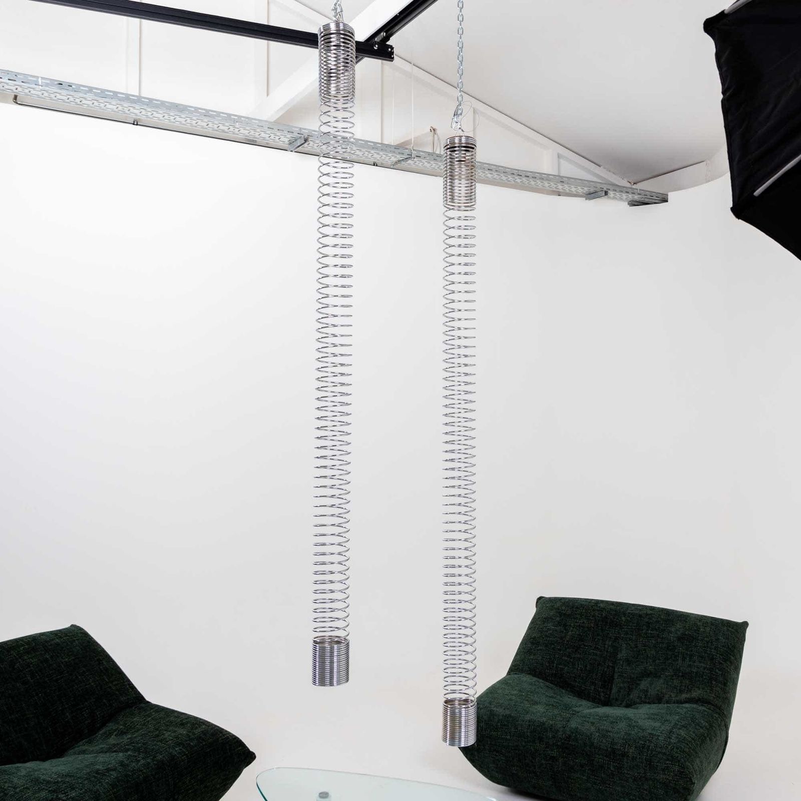 Paar Spirale Hanglampen Van Angelo Mangiarotti Voor Candle, Italië, 1974 photo furniture