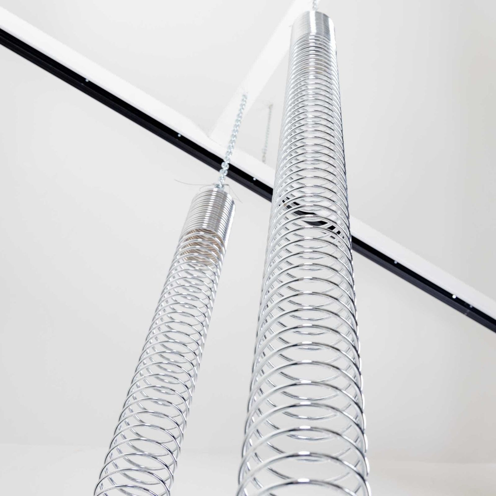 Pair Of Spirale Pendant Lamps By Angelo Mangiarotti For Candle, Italy, 1974 photo Home Decor