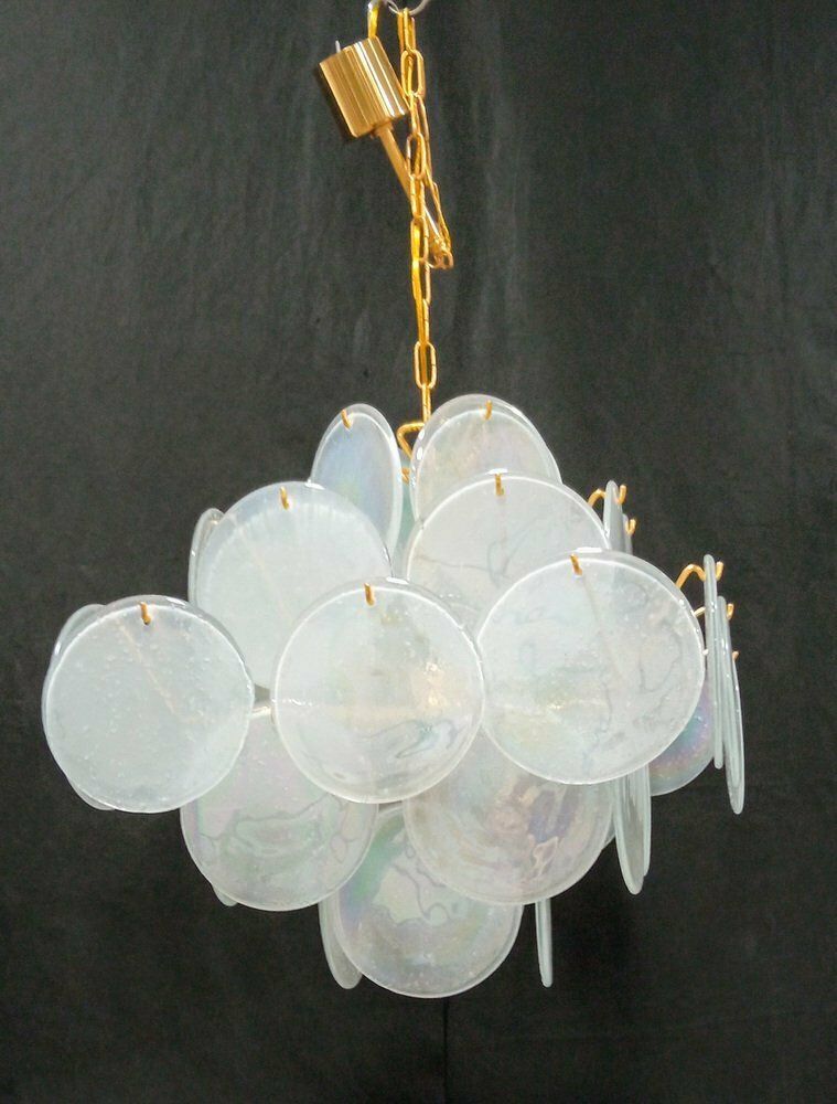 photo for sale Vintage Murano Glass Chandelier, 1980s