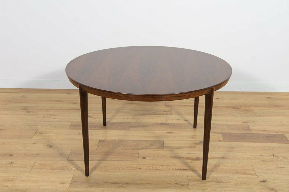 Mid Century Round Rosewood Coffee Table By Severin Hansen For Haslev Møbelsnedkeri, 1960s photo furniture