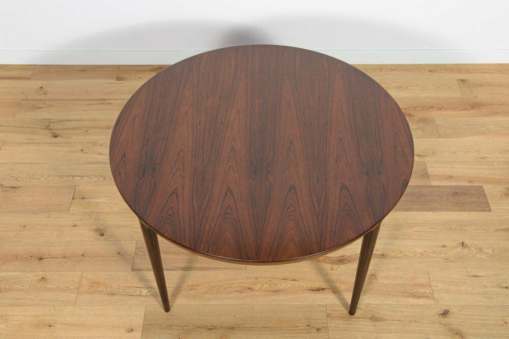 Mid Century Round Rosewood Coffee Table By Severin Hansen For Haslev Møbelsnedkeri, 1960s photo 2085.0