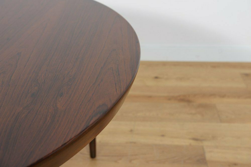 Mid Century Round Rosewood Coffee Table By Severin Hansen For Haslev Møbelsnedkeri, 1960s photo vinterior