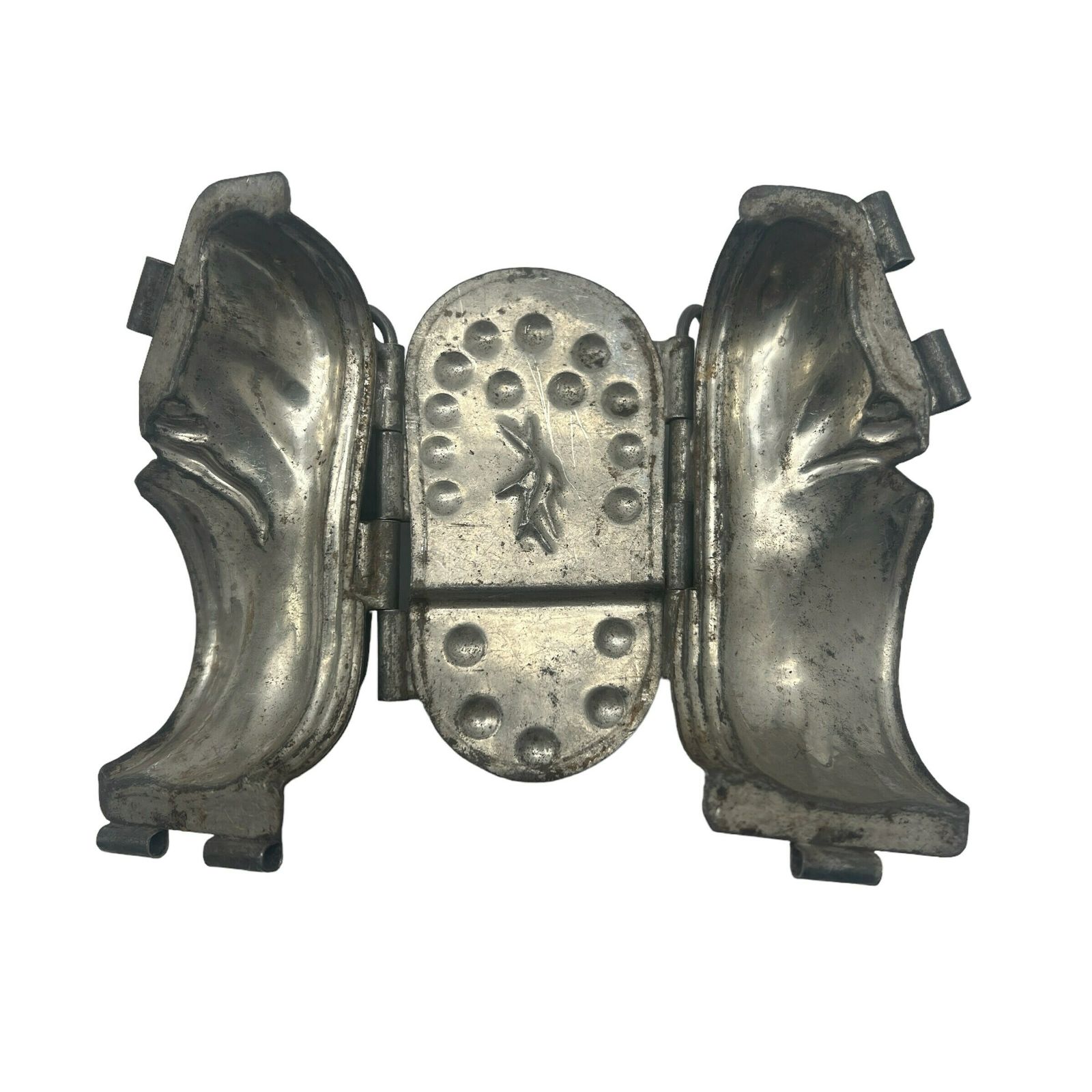 Antique French Letang Fils Hobnail Boot Chocolate Mould   Antique Candy Mould   No 207   108 Rue Vieille Du Temple   Paris   Kitchenalia photo Home Decor