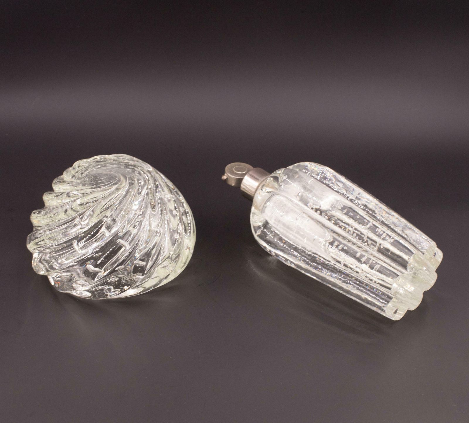 Set Of 2 Bubbles Glass Vase By Barovier E Toso, 1950s photo vinterior