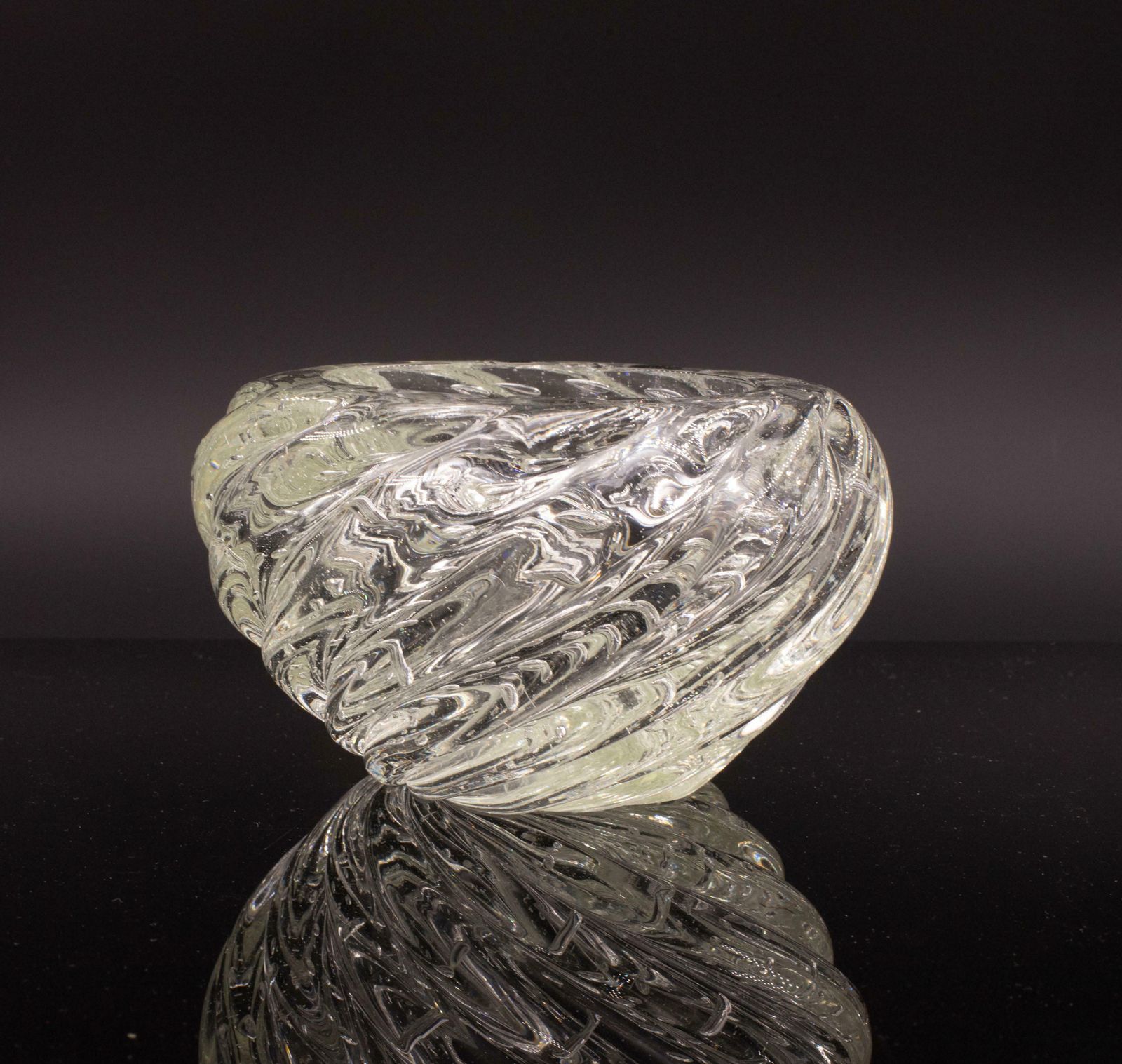 Set Of 2 Bubbles Glass Vase By Barovier E Toso, 1950s photo vintage