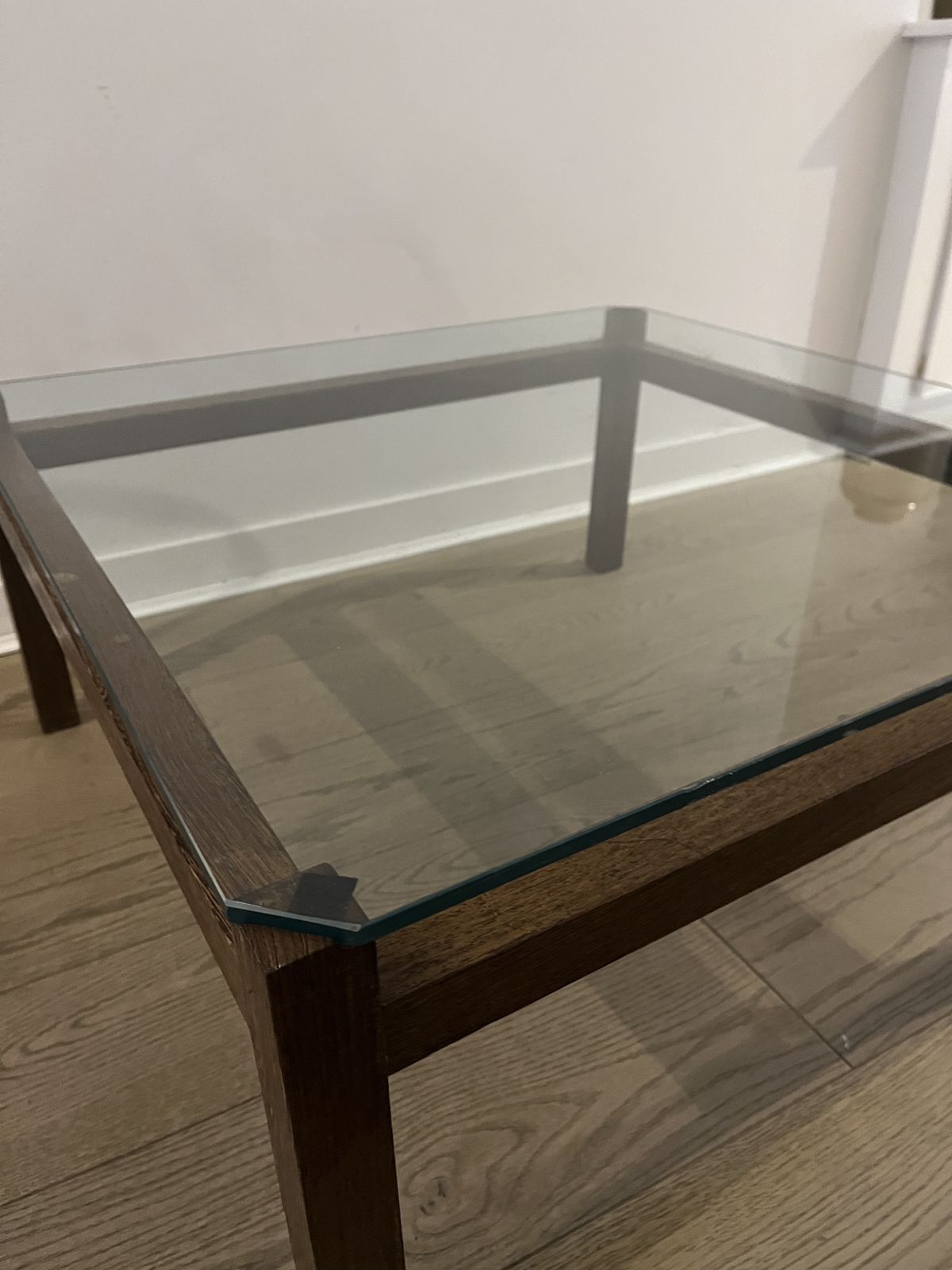 Wenge And Glass Coffee Table By Kho Liang Ie Liesbosch For Spectrum, 1950 photo 500.0