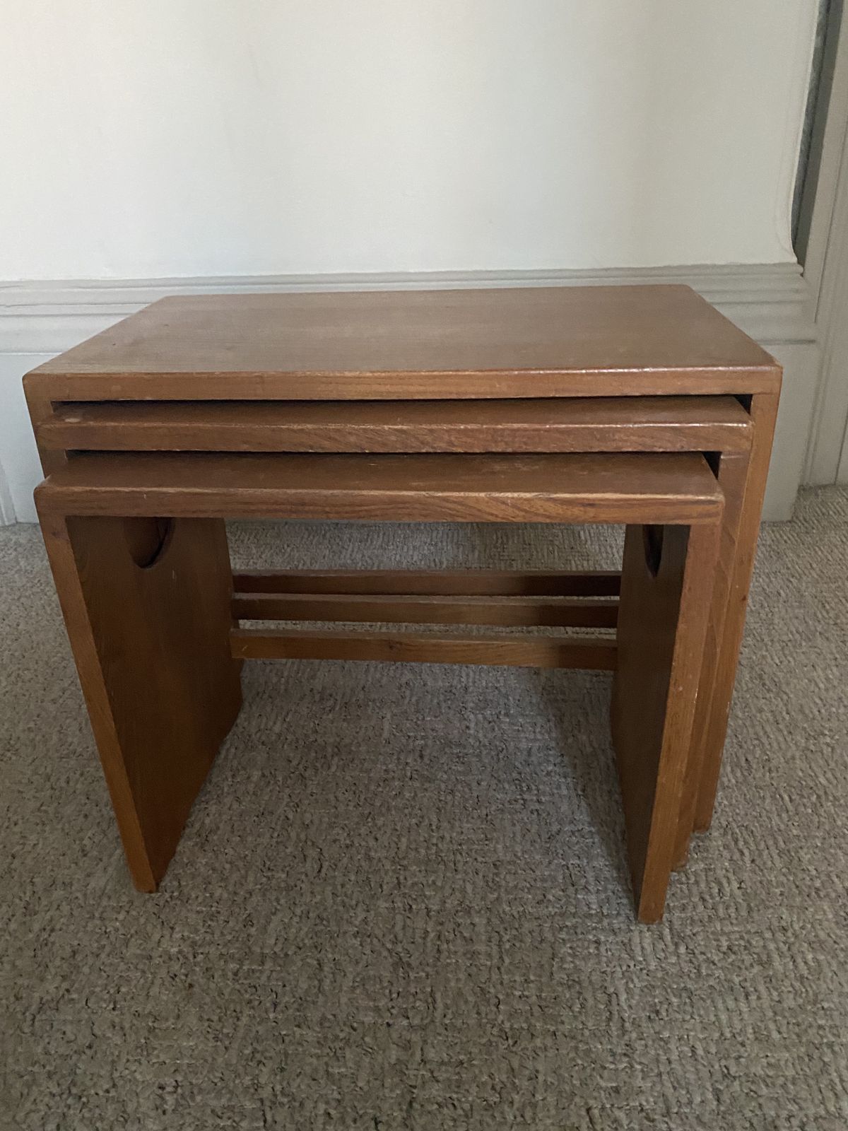 Very Rare 1960s Ercol Nesting Tables   Set Of 3 photo Furniture