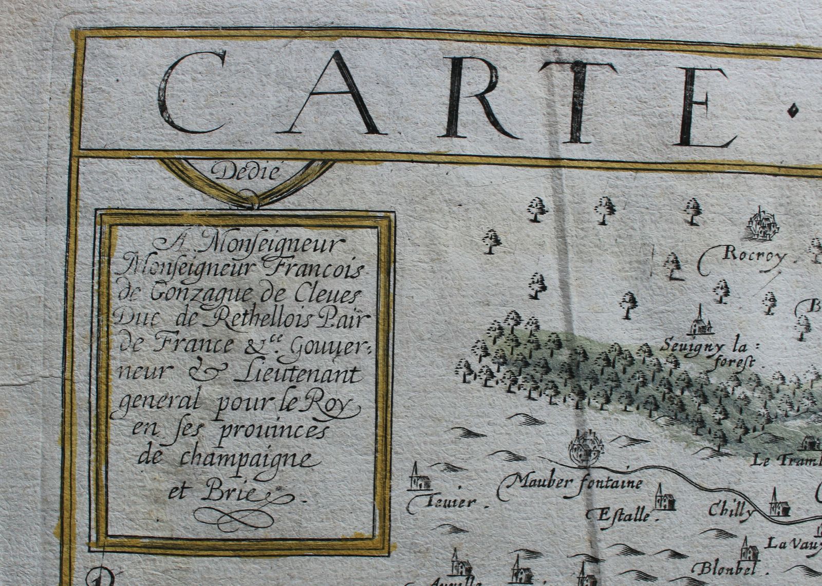 Carte Du Pais De Retelois Jean Le Clerc, Jean Jubrien C1620 photo furniture