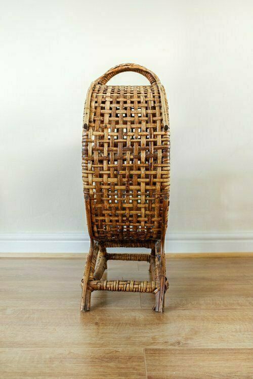 Large Bamboo 7 Wine Rack / Bottle Holder photo for sale