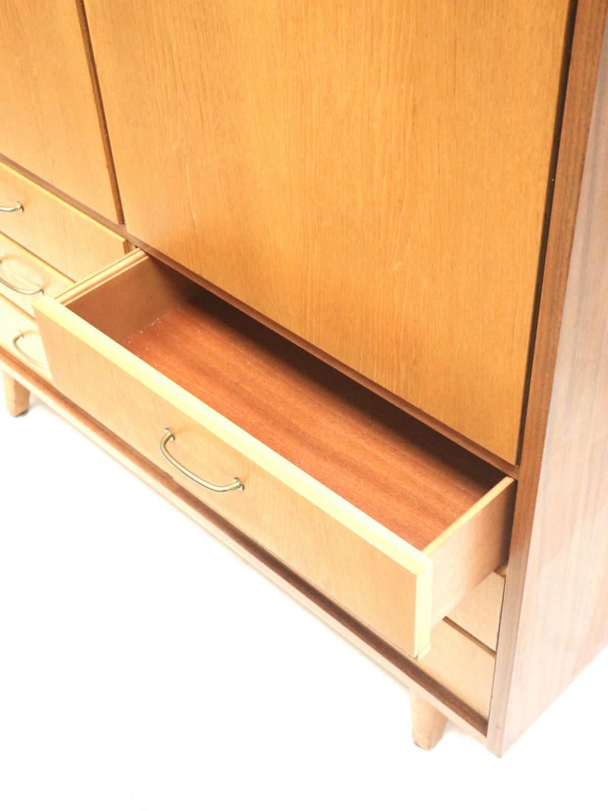 Large Vintage Cabinet With Doors And Drawers Made In The 1970s photo for sale