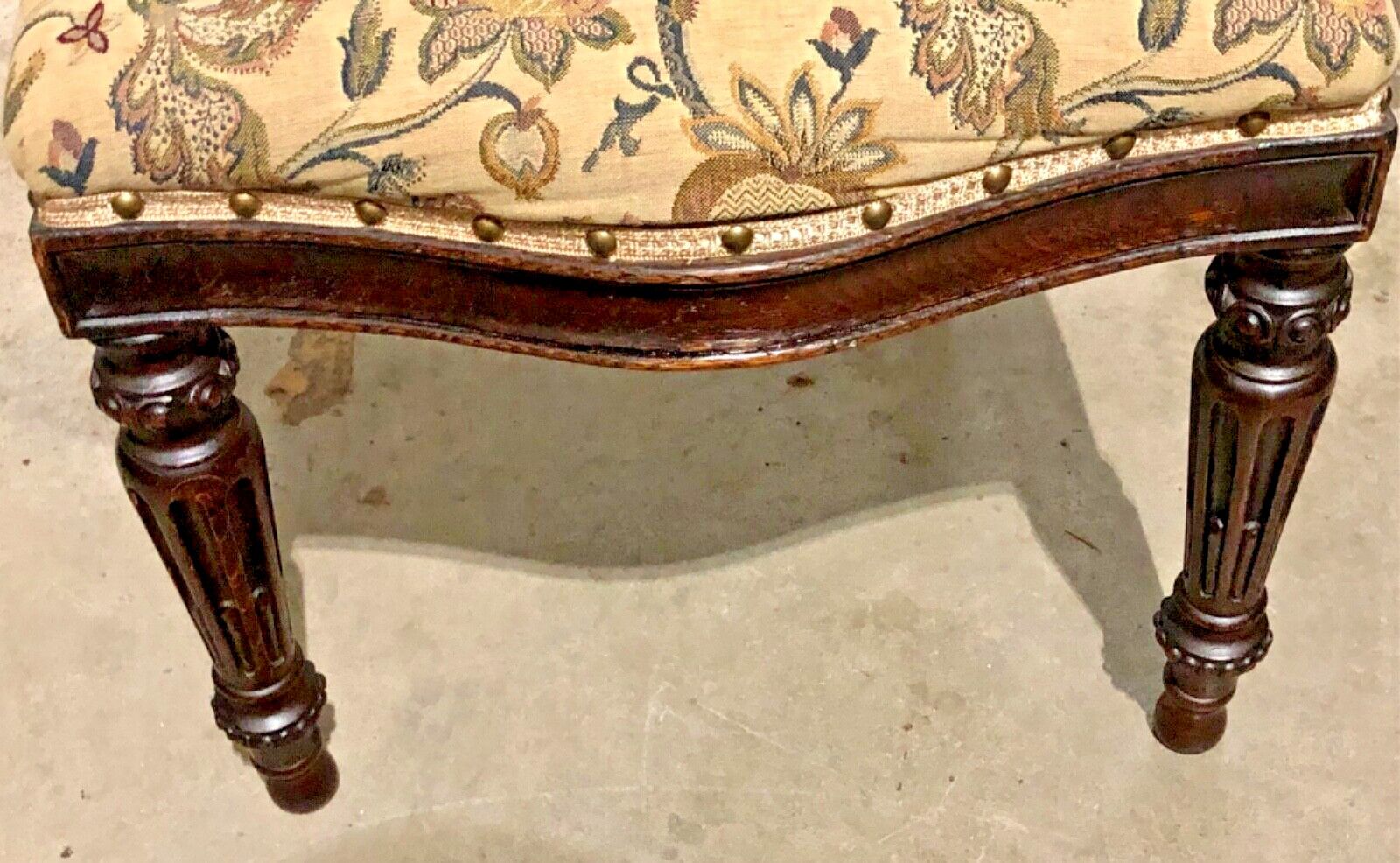 Handsome Set Of Four Antique Carved Oak Dining Chairs photo Furniture