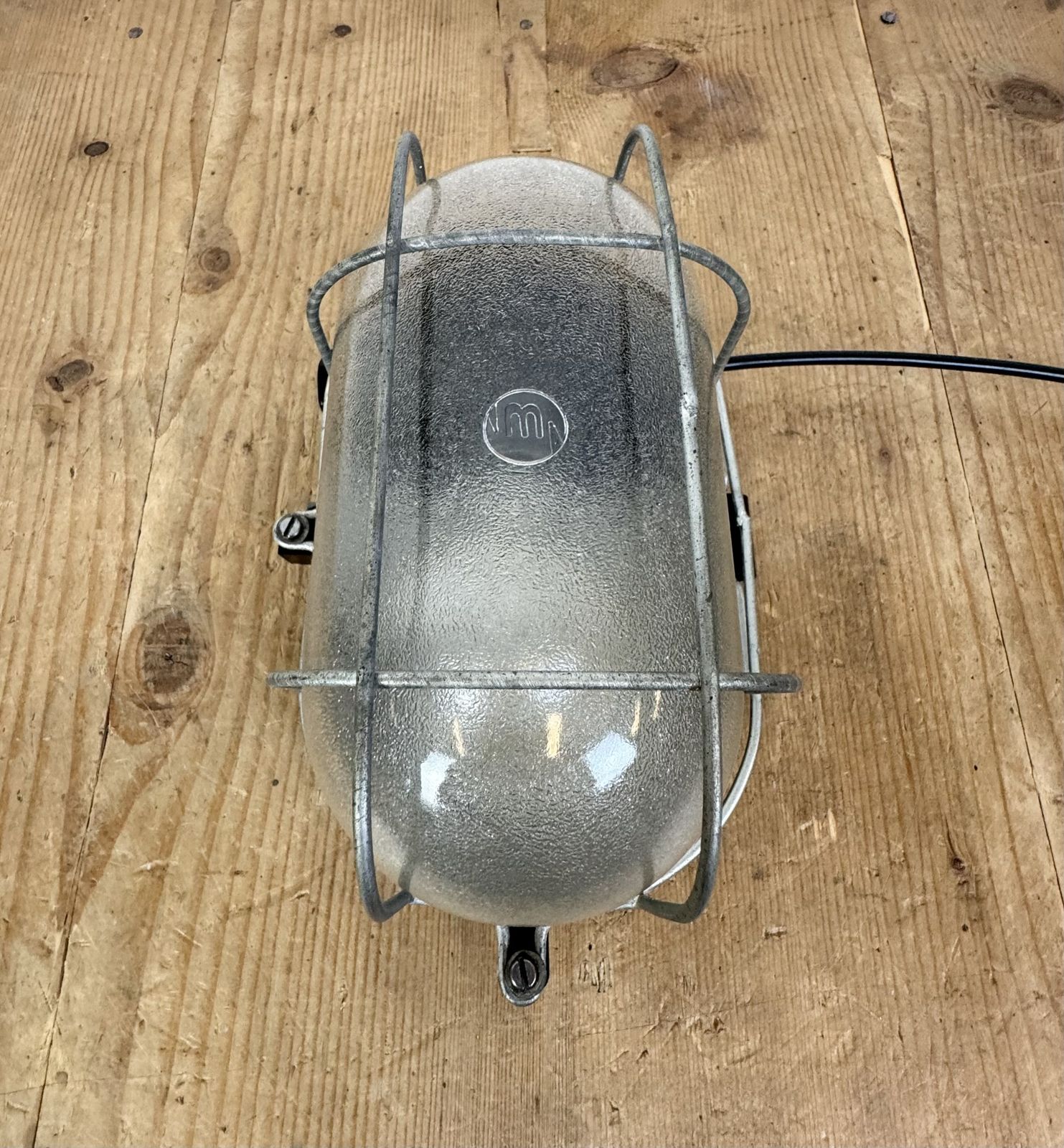 Industrial Brown Bakelite Wall Light With Frosted Glass, 1960s, 3x photo Lighting