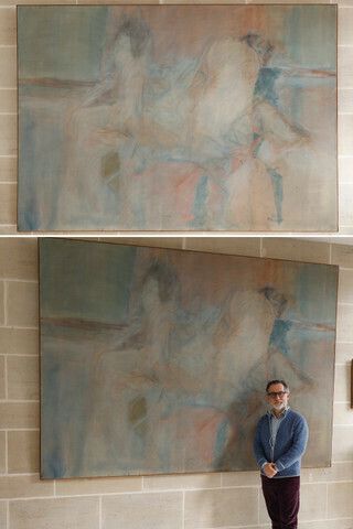 Very Large Oil On Canvas By Jean Paul Barray (1930 2012)