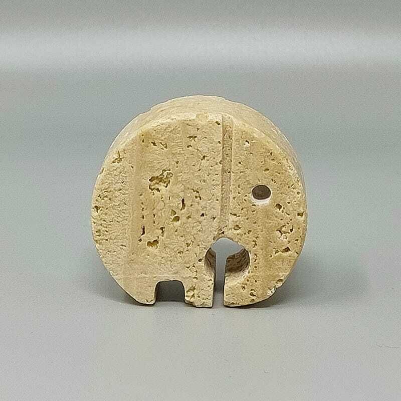 1970s Original Travertine Elephant Sculpture By Enzo Mari For F.Lli Mannelli photo furniture