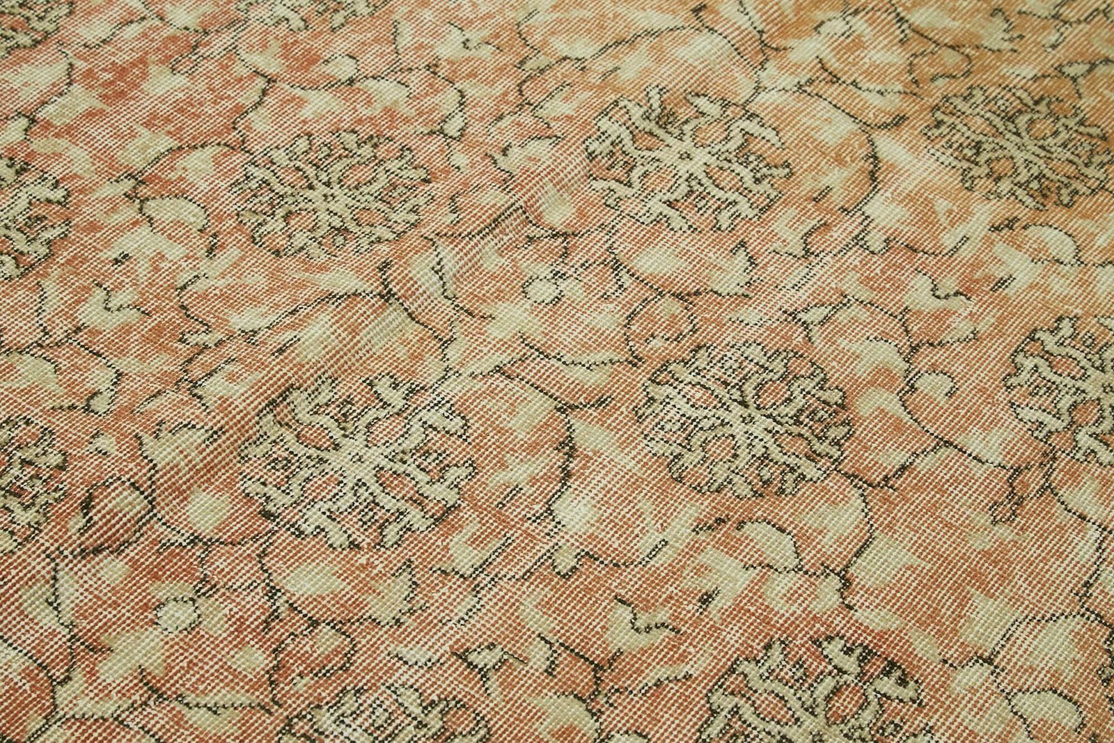 5x8 Beige Turkish Vintage Area Rug   42076 photo 584.0