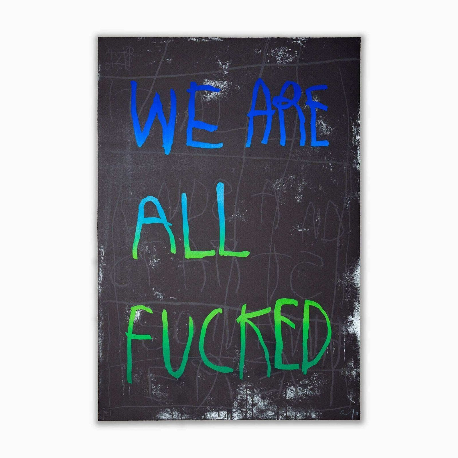 Cb Hoyo We Are All Fucked   Blue And Green, 2021