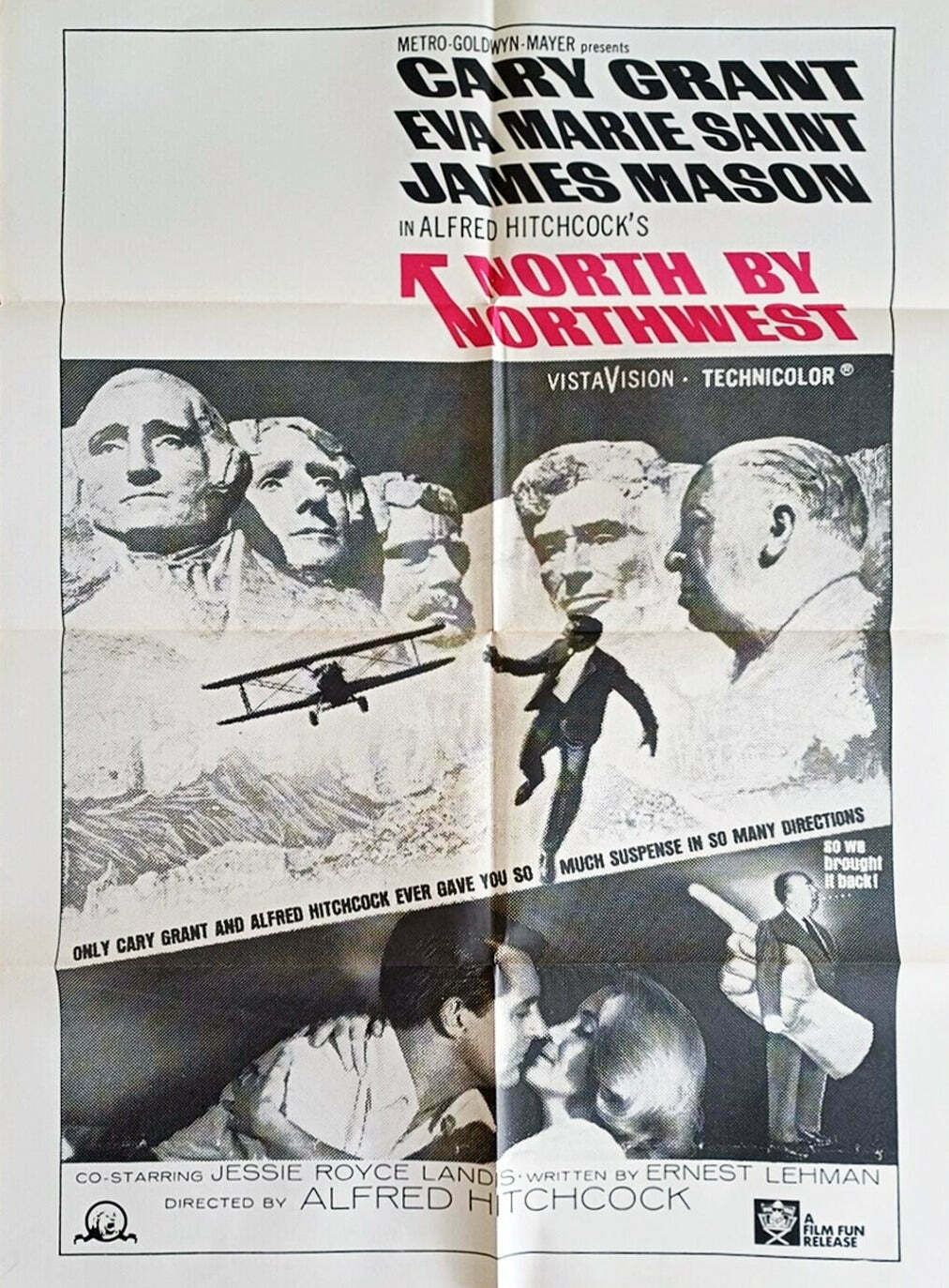 North By Northwest, 1950s, Original Vintage Poster
